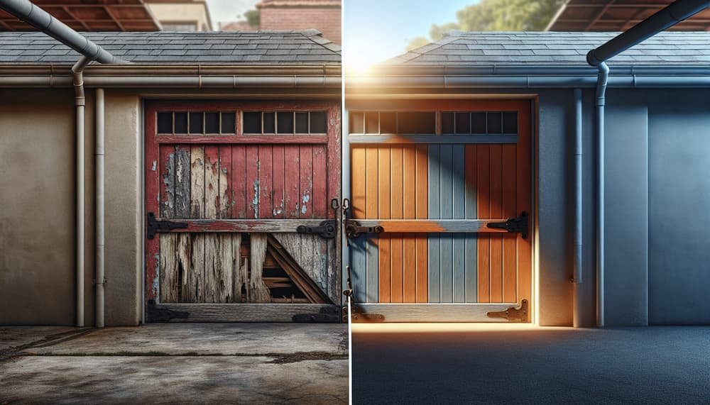Garage door work in Lowell